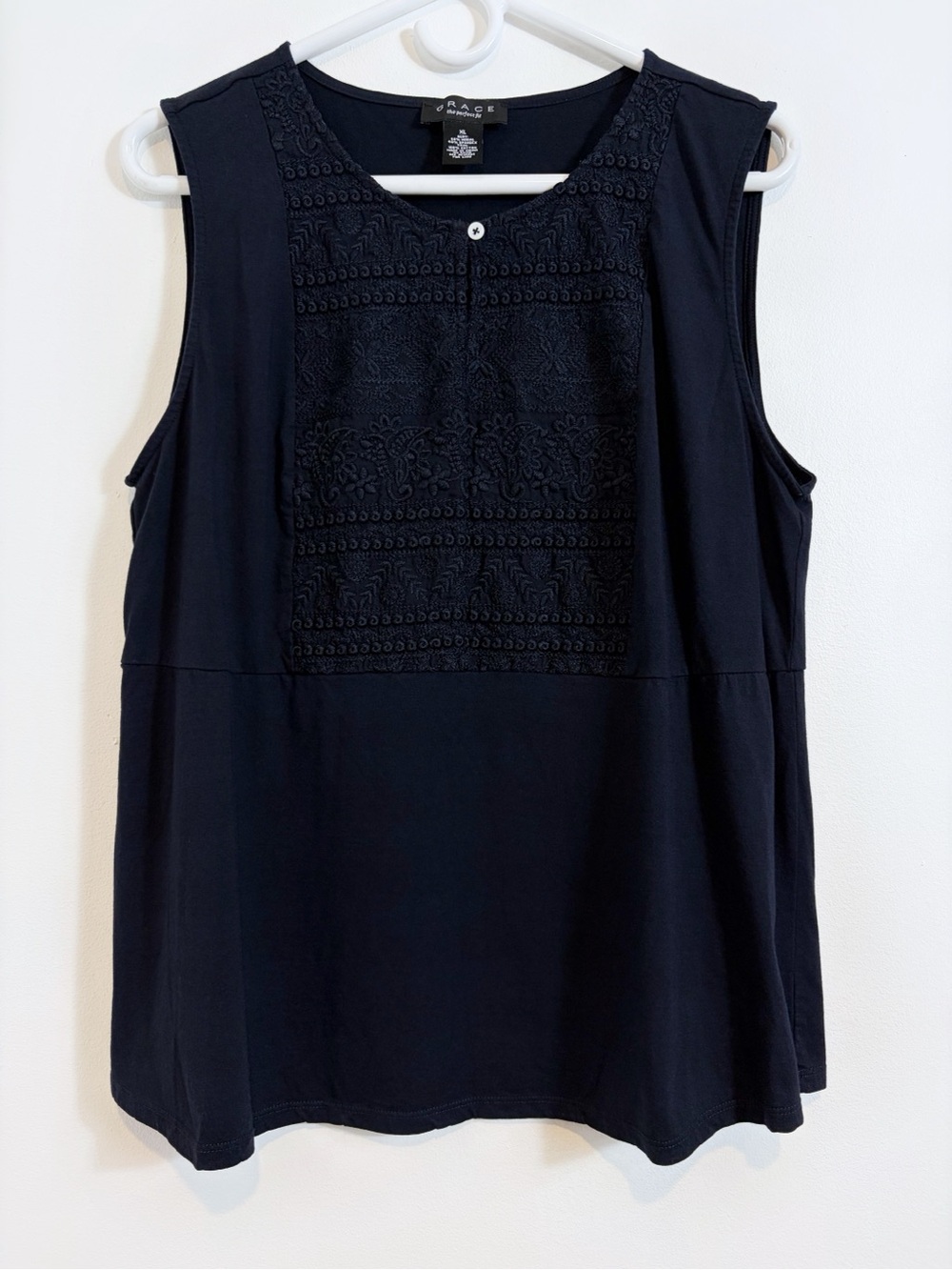 Grace Embroidered Bohemian Tank Top